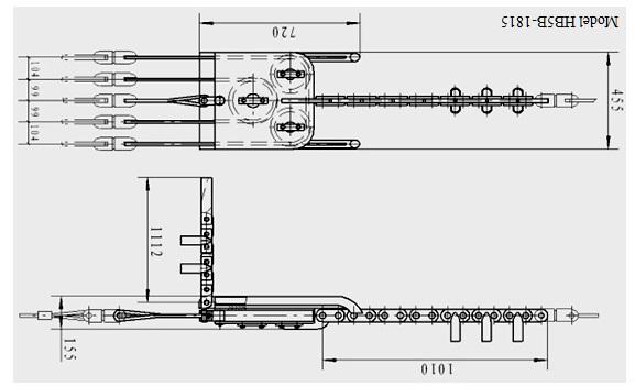 Línea de transmisión de SZ4A que ata a los tableros de funcionamiento de las herramientas para cuatro conductores 0 del paquete