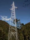 ASTM A123 galvanizados enrejan la torre de acero para la línea de transmisión