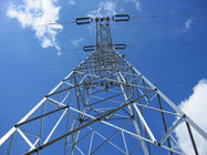 Torre de la línea eléctrica de la transmisión del acero Q235 Q345 del HDG