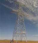 Torre de acero galvanizada caliente de la línea eléctrica de Q345 Q235