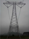 10 - Torre de la transmisión del enrejado del circuito del doble 500KV