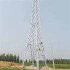 Torre de la transmisión del pilón del enrejado del acero de la cólera de 110KV 132KV