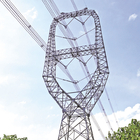 110KV 132KV galvanizó la torre de Angel Steel Lattice Transmission Line