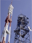 Torre de acero de la telecomunicación del enrejado del HDG los 75ft