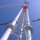 Tres torre de la antena telescópica del tubo 138kv para el servicio para uso general