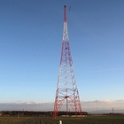 Torre tubular del acero de la telecomunicación Q235B Q355B del HDG
