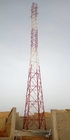 Línea de transmisión estructura de enrejado de acero de la torre de la telecomunicación poligonal Q345B