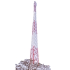 4 radio de acero galvanizada Legged Wifi G/M de la comunicación de la torre del ángulo de ASTM A123