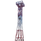La torre de antena Legged del enrejado del ANSI 4 galvanizó el acero angular con el soporte