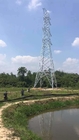 Línea eléctrico Legged de Transimission del proyecto del sitio de la torre cuatro de acero