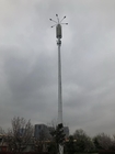 Torre monopolar de acero de la telecomunicación con la inmersión caliente galvanizada