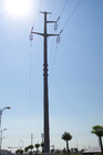 La torre de radio monopolar de la antena de microonda galvanizó Q345 de acero