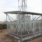 Tipo torre de acero del enrejado de los equipos de la pintura usada para la comunicación