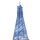 Torre tubular de acero de la telecomunicación con la inmersión caliente galvanizada