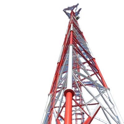 Torre de acero tubular Legged galvanizada el 15m - los 50m de la telecomunicación 3