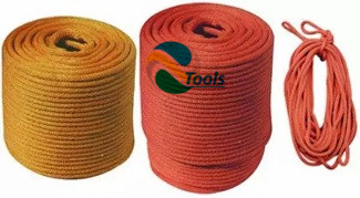 La cuerda de nylon trenzada aislada de seda doble, multicolor telegrafía la cuerda de tracción 0