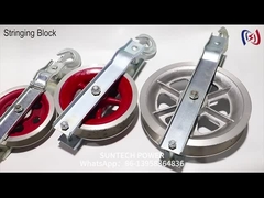 Bloques de ensamblaje de conductores de polea de cable de tierra