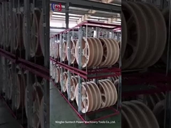 Conductor de alambre de nylon MC de 822 mm Bloques de polea de tendido