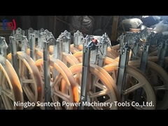 Bloques de polea de tendido de conductores agrupados de 916 mm para líneas aéreas