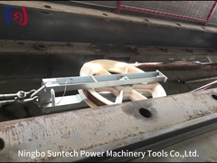 Puliera de tirón de cable de malla única con gancho para el conductor de cable de cuerda