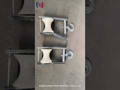 bloque de Pulley Stringing Roller del conductor de cable aéreo de 80m m para la línea aérea