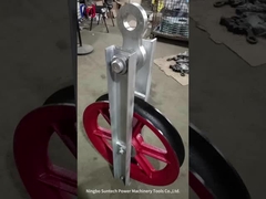 Solo conductor de nylon Pulley Stringing Blocks de la rueda para la línea de transmisión