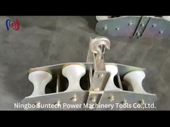 Cuatro ruedas de fibra óptica combinada de cuerda de bloque de polea Opgw herramientas de cuerda
