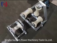 10 KN Rodillo de cable de esquina de tres caderas Rodillo de esquina de tierra Herramientas de ensamblaje