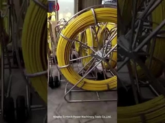 Varilla pasacables de fibra de vidrio para ingeniería eléctrica, 13 mm, trazable