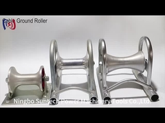 Carrete de cable de acero con rodillo para puesta a tierra en línea recta de aleación de aluminio ISO