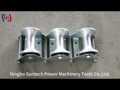 Herramientas de Enhebrado Tres Poleas de Nailon Rodillo Guía de Cable para Trabajos Subterráneos