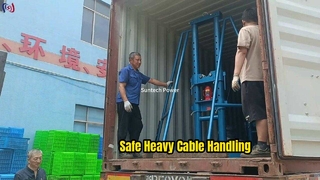 Soporte de carrete de cable hidráulico Manejo seguro de cables de alta resistencia