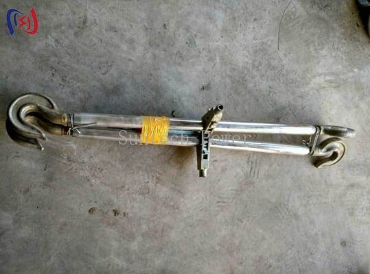 calidad  Heavy Duty Dual Hook Steel Turnbuckle for Precise Tensioning with 5-100KN Rated Load on Transmission Tower Guy Wires fábrica