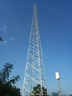 Acero angular autosuficiente Legged de la torre de comunicación cuatro para la telecomunicación