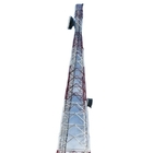 Palo del 100M Gsm Antenna Tower y luz de obstrucción angulares de la aviación de los soportes