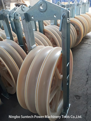 Herramientas de ensamblaje de líneas de transmisión en conjunto con conductor de polea Bloque de 822 mm de diámetro