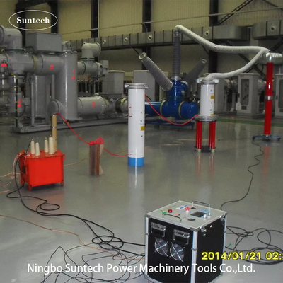 Sistema de prueba de resonancia de CA portátil para prueba GIS de 132KV con ciclo de servicio de 60 minutos