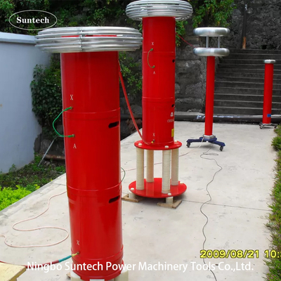 Sistema de prueba de resonancia de CA portátil para prueba GIS de 132KV con ciclo de servicio de 60 minutos
