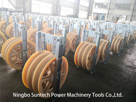 línea conductor Stringing Pulley Blocks de transmisión de 660m m del triple