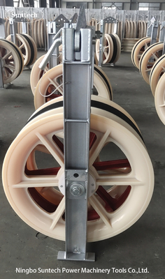 80kN OD 660 mm Bloques de ensamblaje de conductores de malla de nylon para líneas de transmisión