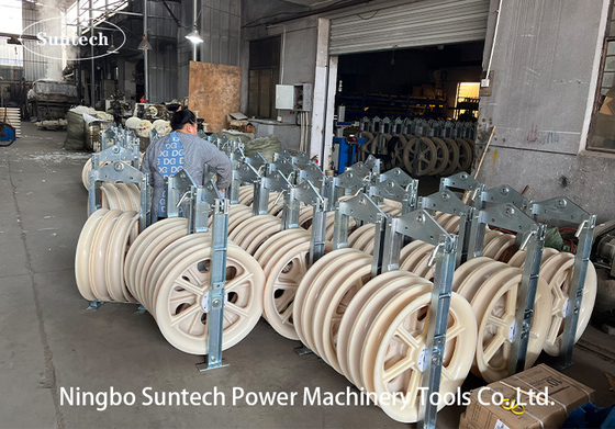 Bloques de tendido de conductores de gran diámetro LGJ1120 de 1040 mm incluidos 200KN