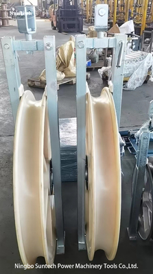 916X110mm 5 poleas ACSR 720 Bloques de tendido de línea de transmisión