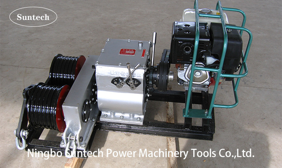 Tirador 5 Ton In Power Construction del torno del cable del motor diesel del tambor del doble de SQY5C