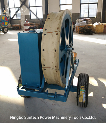 OPGW de cuerda 7.5kN Tensión de cable hidráulico con rueda de tensión de 1100 mm
