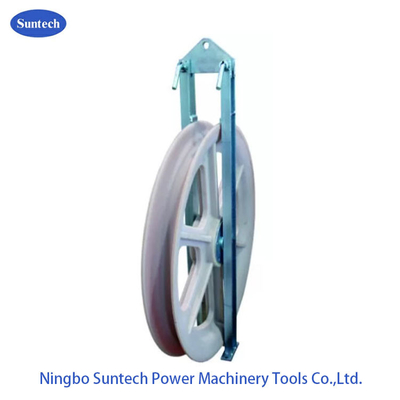 solo conductor de nylon Stringing Pulley Blocks de la rueda 60kN