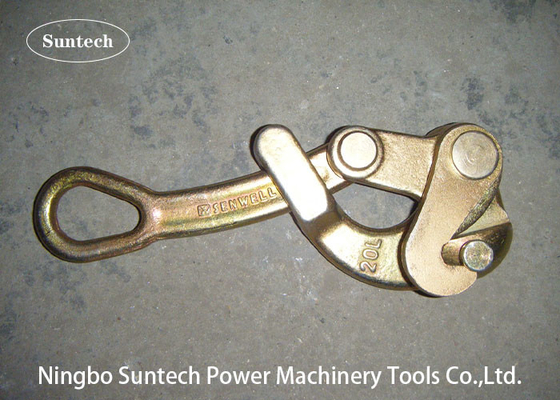 Solo agarrador de la cuerda de Stringing Tools Tightening del conductor del alambre de tierra de la tierra de la leva