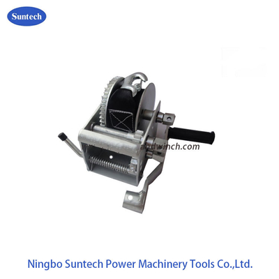 Poder 2200lbs Marine Hand Winch de Dacromet de tres velocidades