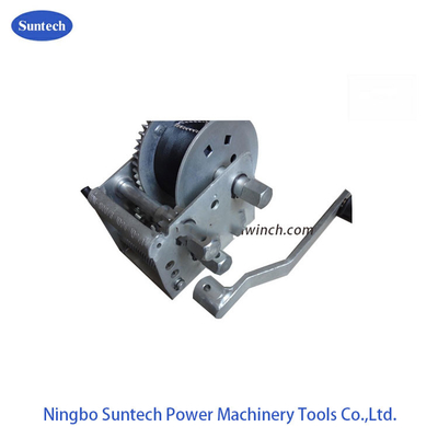 Poder 2200lbs Marine Hand Winch de Dacromet de tres velocidades