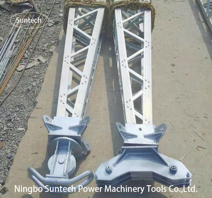 Aleación de aluminio Gin Pole Tower Erection Tools eléctrico