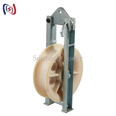 Conductor de construcción triple de cuerda de polea de nylon bloque 60KN 660mm